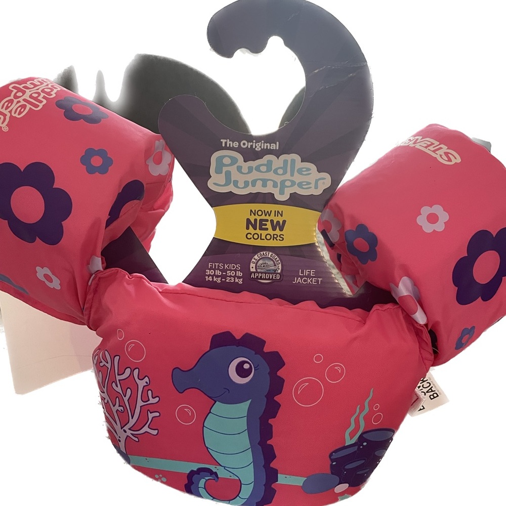 Pink Seahorse Puddle Jumper